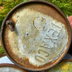 Close-up of old rusty metal