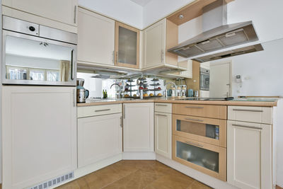Interior of well arranged kitchen
