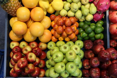 Fruits for sale at market stall