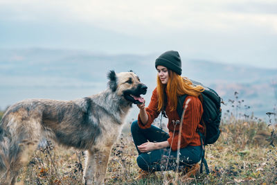 Man with dog