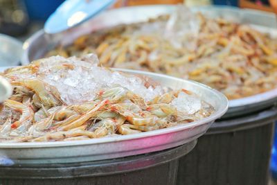 Close-up of noodles in bowl