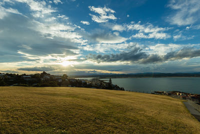 Scenic view of sea against sky
