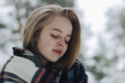 Portrait of young woman