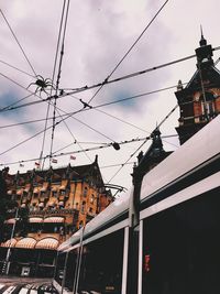 Low angle view of buildings against sky