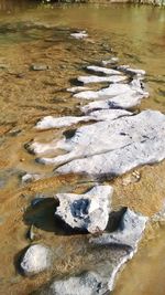 Close-up of water at beach