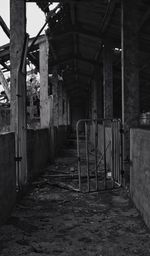 Corridor of abandoned building