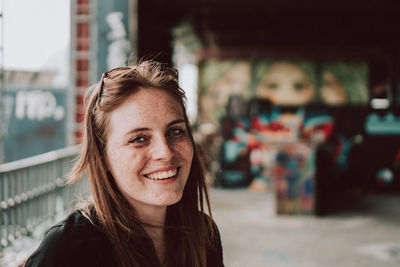 Portrait of a smiling young woman