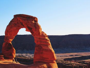 Rock formations in desert