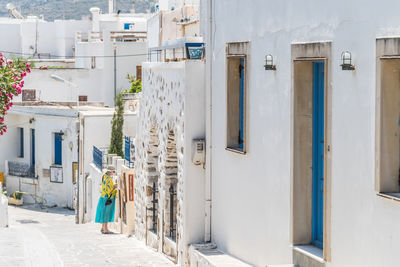 Alley amidst buildings in city