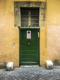 Entrance of old building