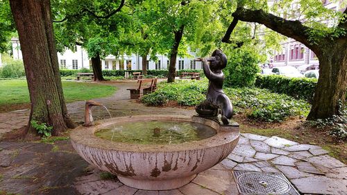 Fountain in park