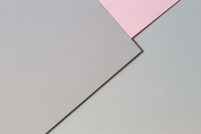 High angle view of paper against white background