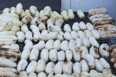 Close-up of onions for sale in market