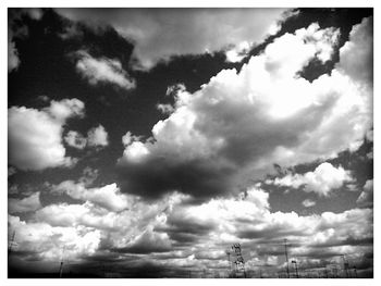 Low angle view of cloudy sky