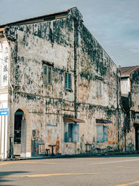 Low angle view of old building