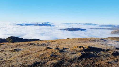 Scenic view of landscape against sky