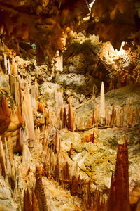 View of temple in cave