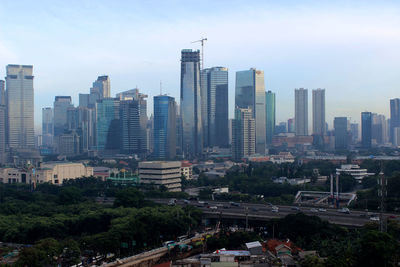 Cityscape against sky