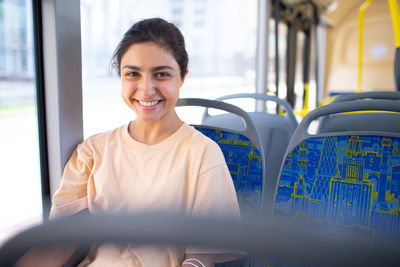 Portrait of smiling young woman