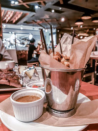 Close-up of drink on table