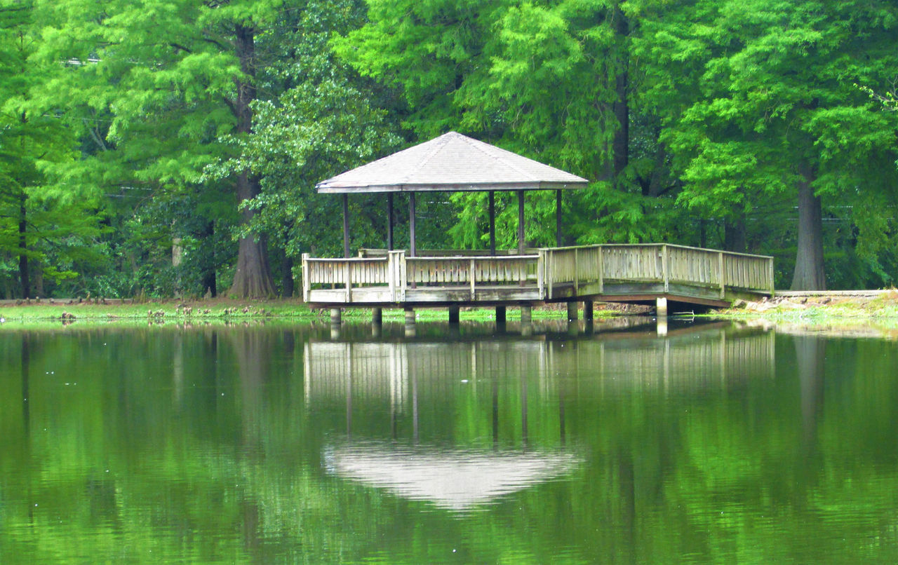 GAZEBO IN LAKE