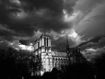 Low angle view of traditional building against sky