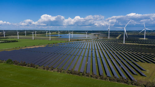 The largest solar park in northern europe near holstebro