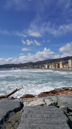 Scenic view of sea against sky