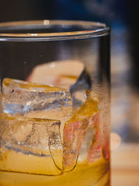 Close-up of drink on table
