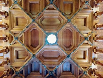 Full frame shot of illuminated ceiling