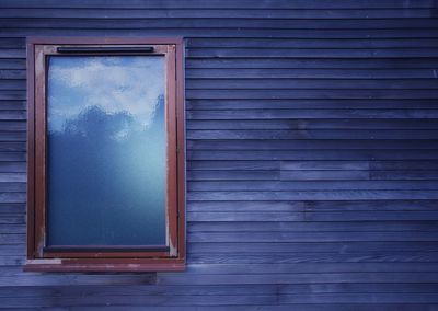 Closed window of old building