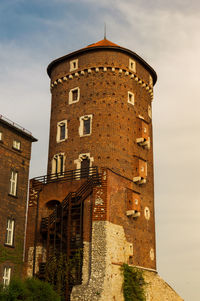 Low angle view of historical building against sky