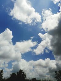 Low angle view of clouds in sky