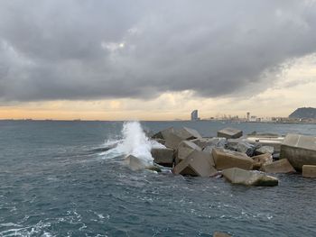 Scenic view of sea against sky