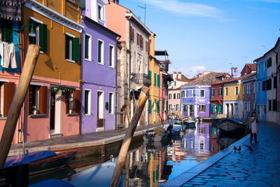 View of buildings in town