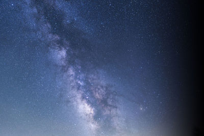 Low angle view of milky way at night