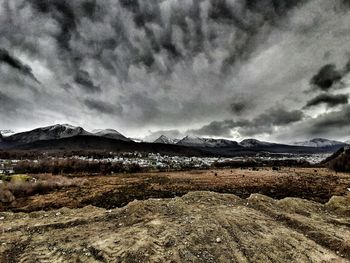 Scenic view of landscape against sky