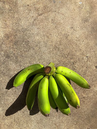 High angle view of bananas