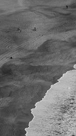 Scenic view of sand dunes at beach