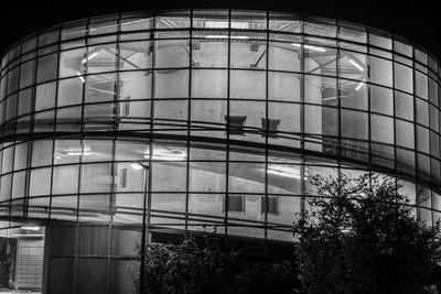 Low angle view of greenhouse against sky