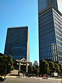 Low angle view of modern building