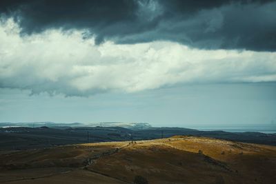 Scenic view of landscape against sky