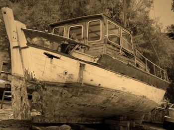 Old rusty ship