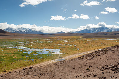 Scenic view of landscape against sky