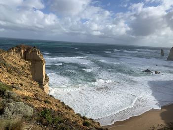 Scenic view of sea against sky