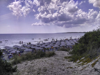 Scenic view of sea against sky