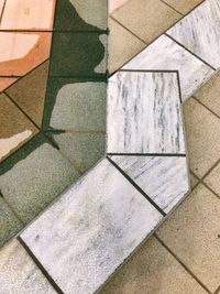 Close-up high angle view of shadow