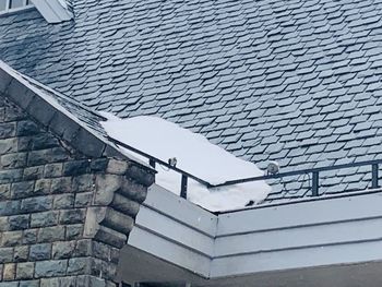 Low angle view of building roof