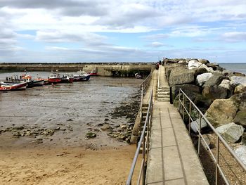 View of bridge over sea