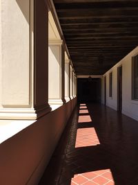 Empty corridor of building